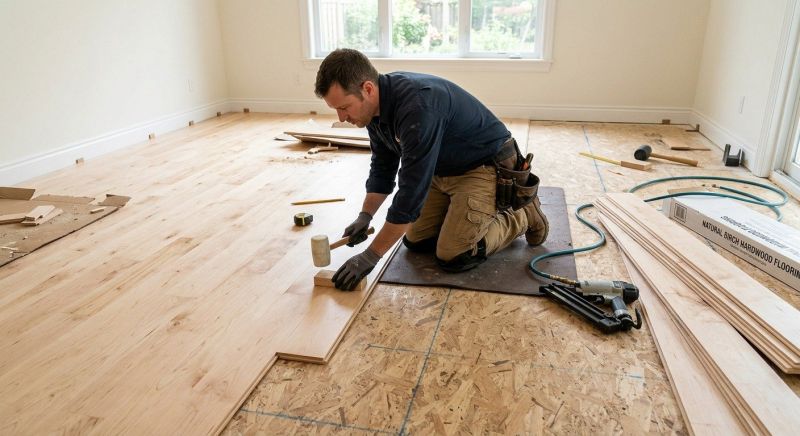 Birch Floor Installation in Phoenix, AZ
