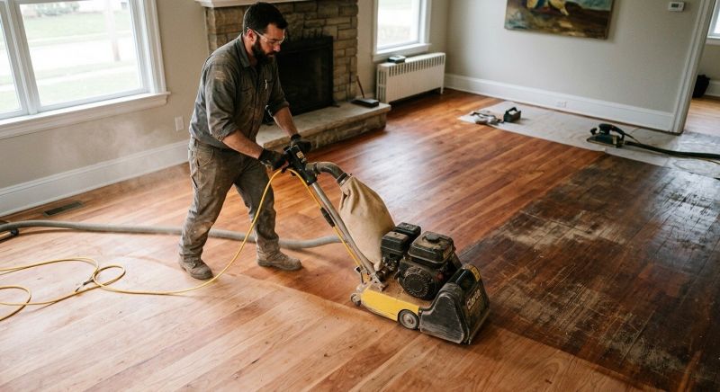 Cherry Floor Refinishing in Alpharetta, GA