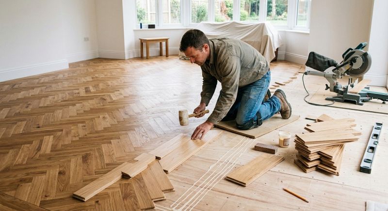 Hickory Floor Installation in Manassas, VA
