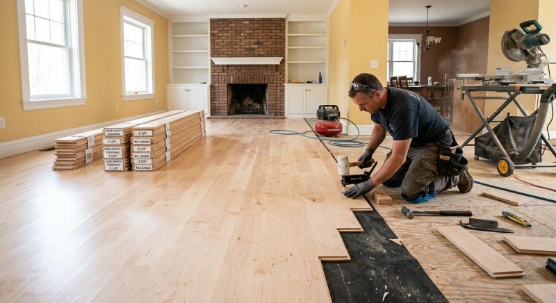 Maple Flooring Installation in Fort Worth, TX