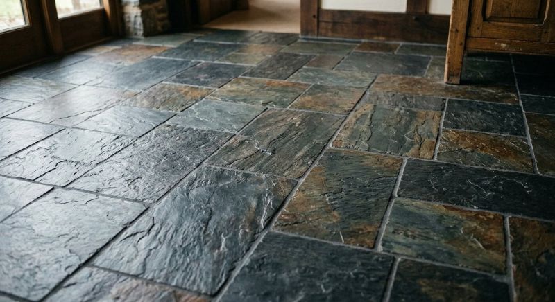Slate Tile Floor Installation in Fredericksburg, VA