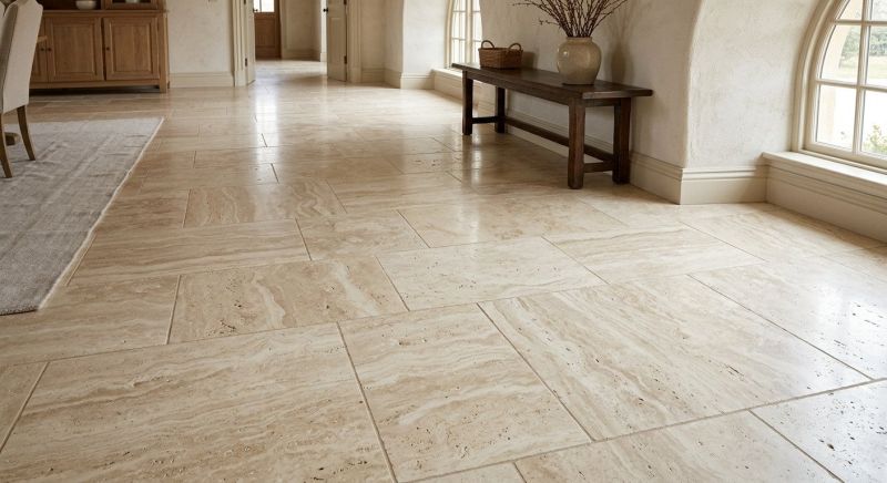 Travertine Floor Installation in Fredericksburg, VA