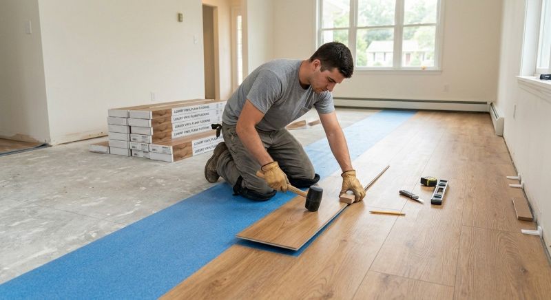 Vinyl Plank Floor Installation in Manassas, VA