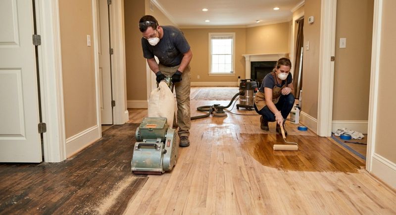 Walnut Floor Refinishing in Alpharetta, GA