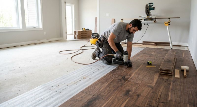 Walnut Flooring Installation in Austin, TX