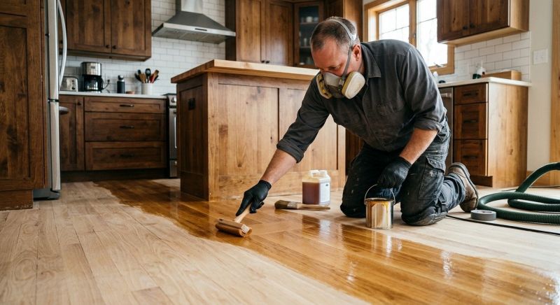 Cabin Floor Refinishing in Olathe, KS