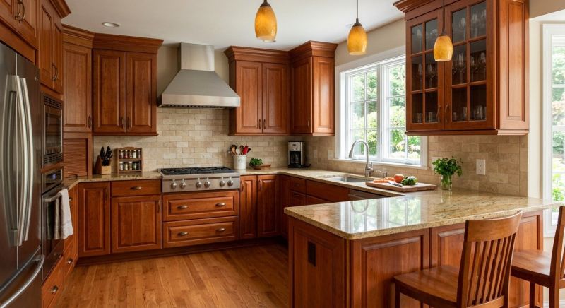 Cherry Cabinet Remodeling in Dayton, OH