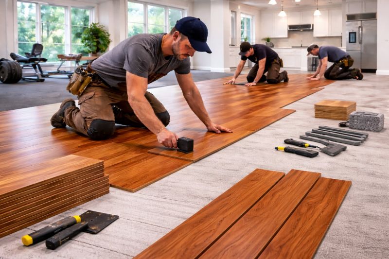Cherry Floor Installation in Manassas, VA