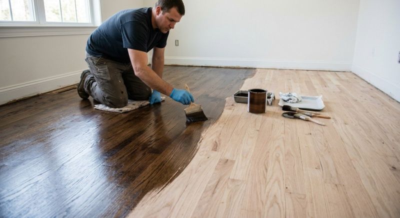 Hardwood Floor Staining in Alpharetta, GA