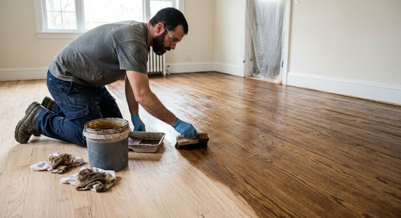 Hardwood Floor Staining in Olathe, KS