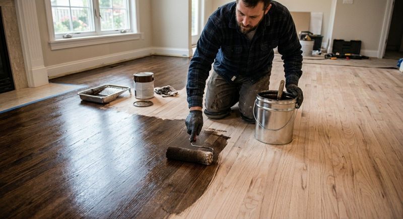 Hardwood Floor Staining in Overland Park, KS