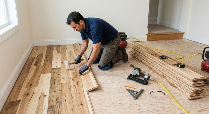 Hickory Floor Installation in San Antonio, TX