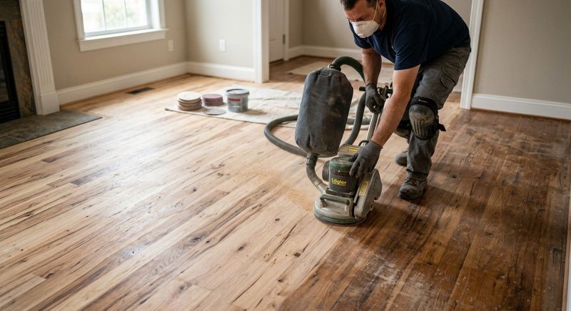 Hickory Floor Refinishing in Olathe, KS