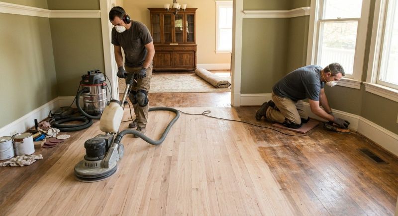 Hickory Floor Refinishing in Olathe, KS