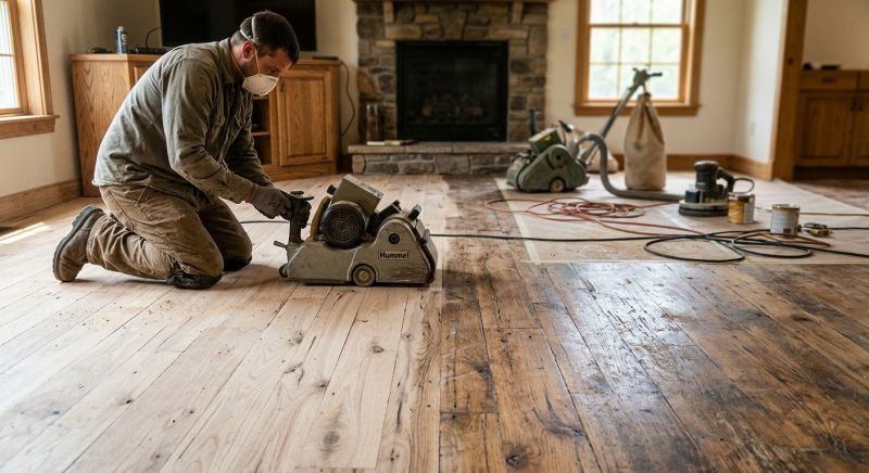 Hickory Floor Refinishing in Olathe, KS