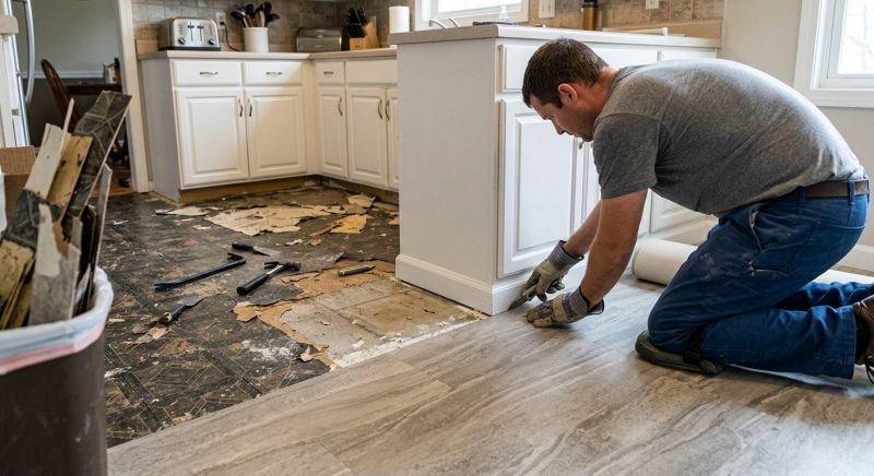 Linoleum Floor Installation in Frisco, TX