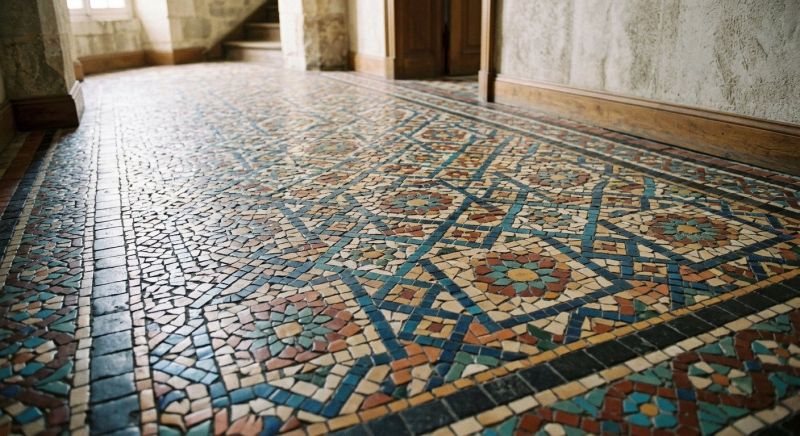 Mosaic Tile Floor Installation in Alexandria, VA