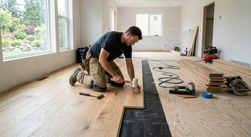Oak Floor Installation in Austin, TX