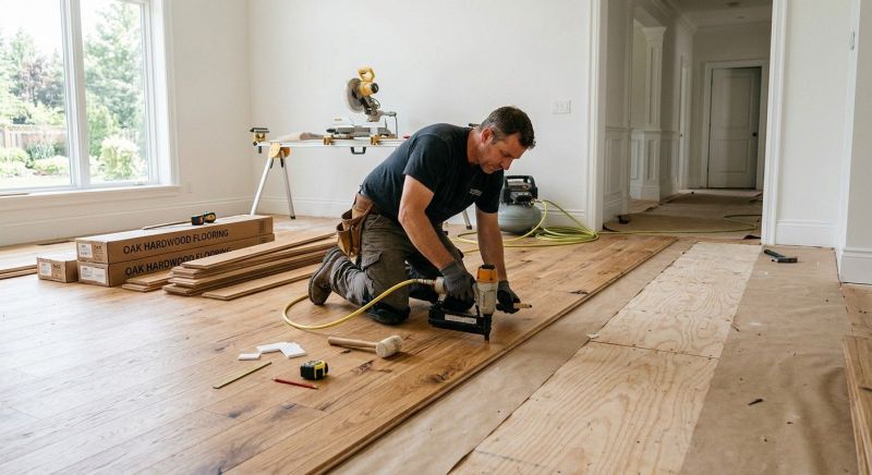 Oak Floor Installation in Austin, TX