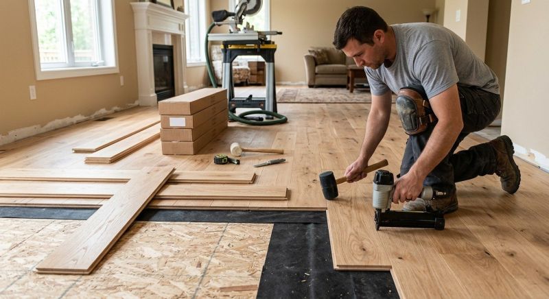 Oak Floor Installation in Fort Worth, TX