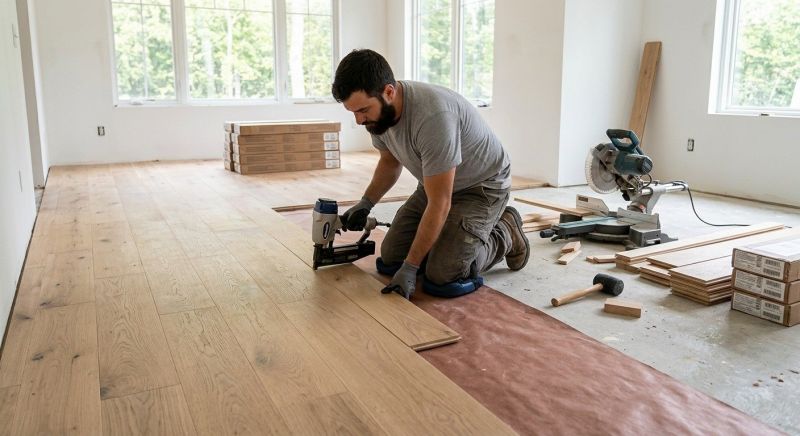 Oak Floor Replacement in Manassas, VA