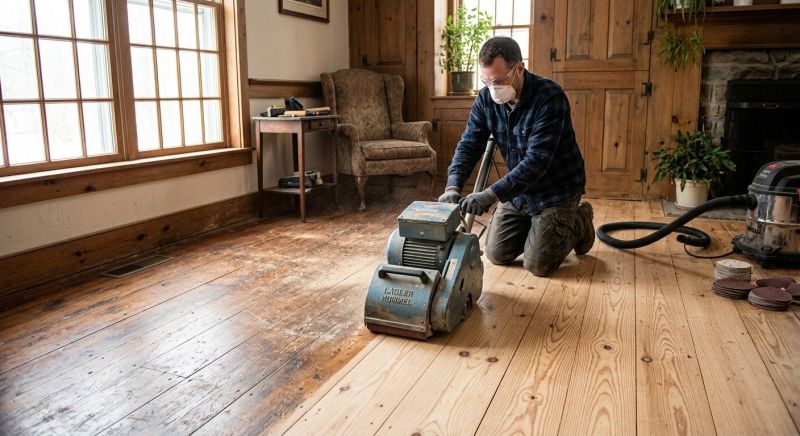 Pine Floor Refinishing in Kansas City, KS