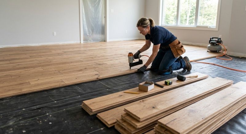 Plank Floor Installation in Manassas, VA
