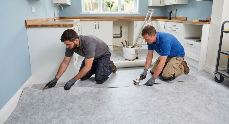 Sheet Linoleum Installation in Austin, TX