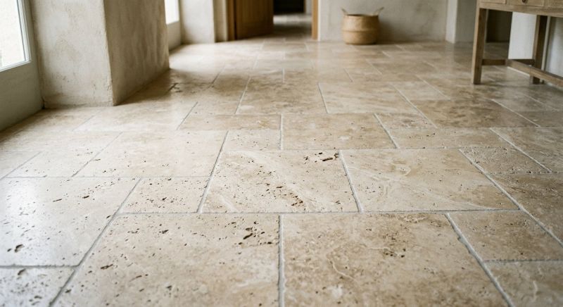 Travertine Floor Installation in Frederick, MD