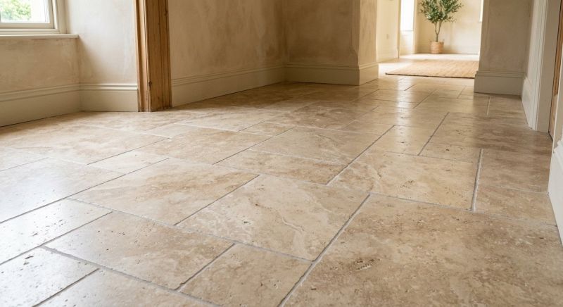 Travertine Floor Installation in Longmont, CO