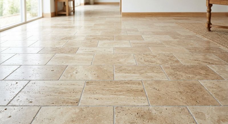 Travertine Floor Installation in Longmont, CO