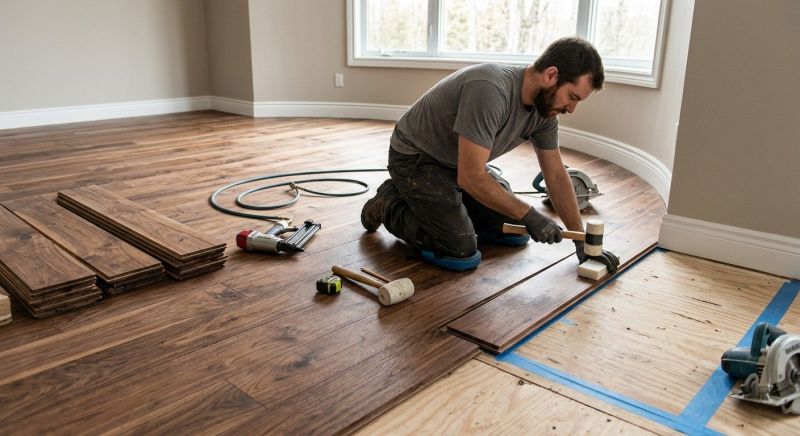 Walnut Flooring Installation in San Antonio, TX