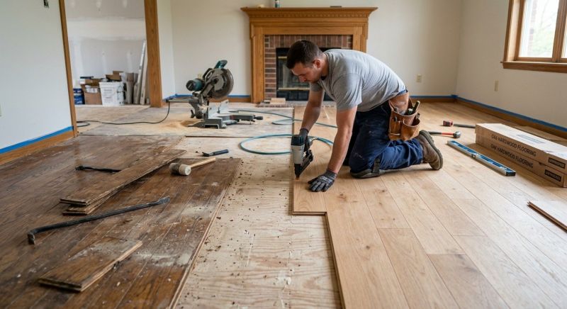 Wood Floor Replacement in Manassas, VA