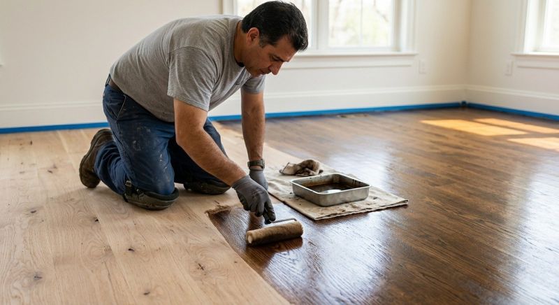 Wood Floor Staining in Alpharetta, GA