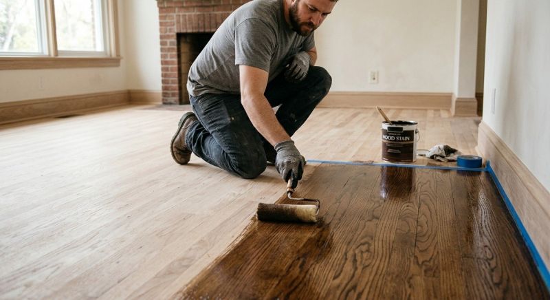 Wood Floor Staining in Alpharetta, GA